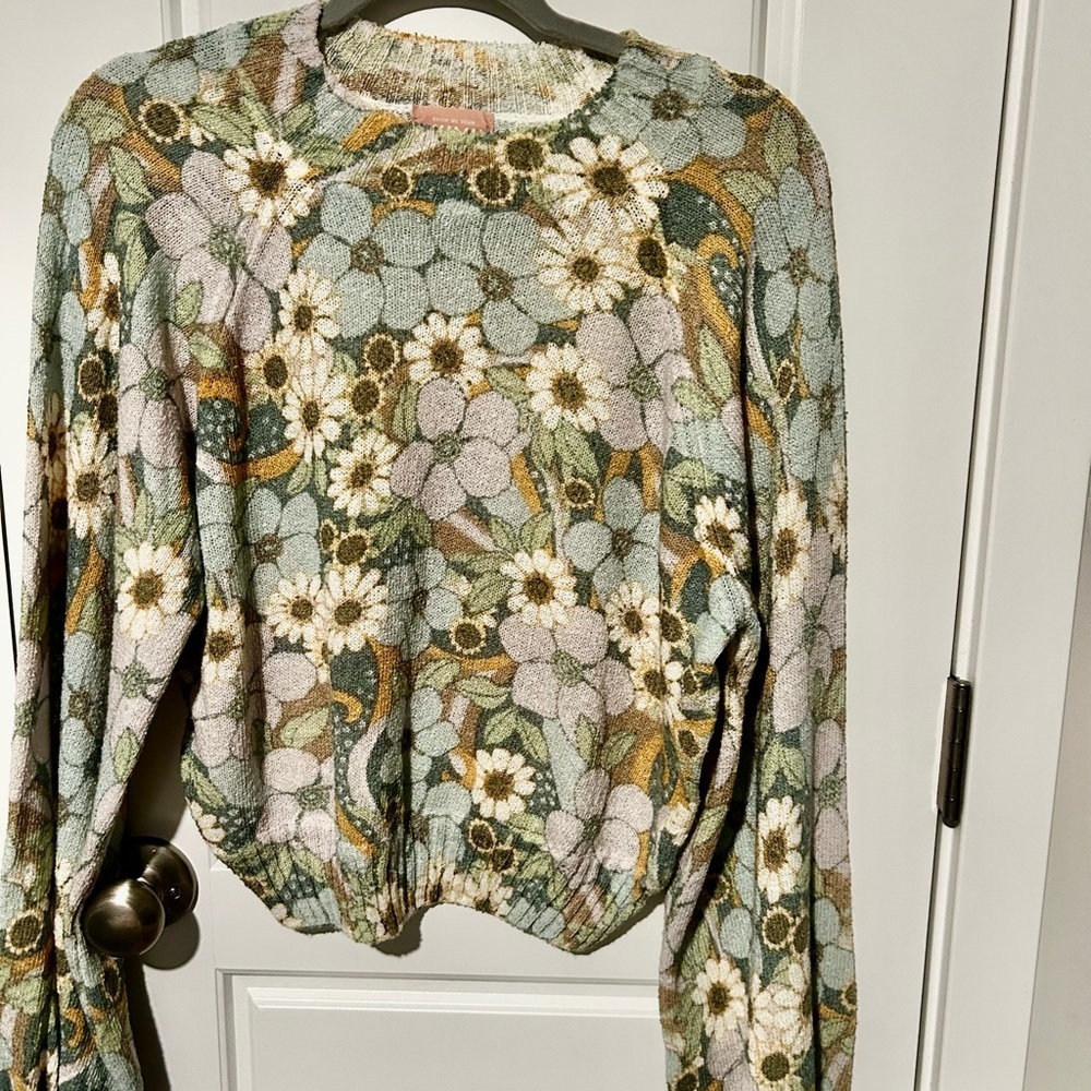 SHOW ME YOUR MUMU vienna sweater in primrose knit Small - Picture 4 of 6